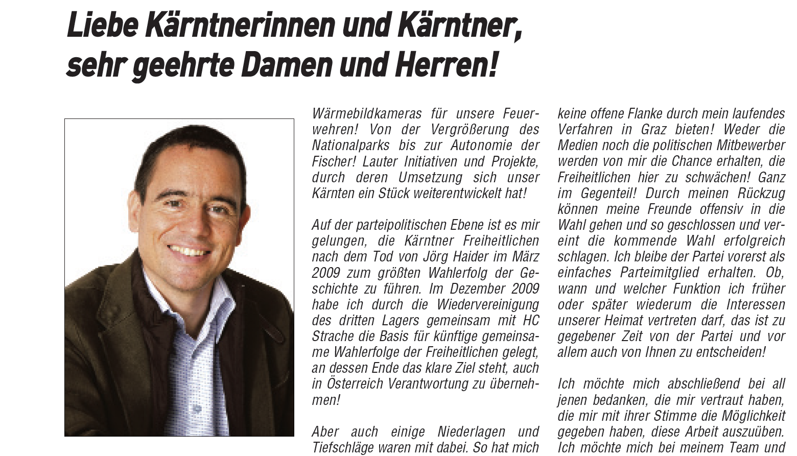 Der "offene Brief" von Uwe Scheuch. 