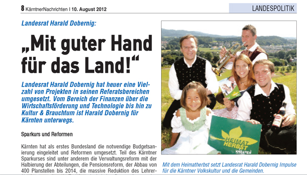 Landesrat Harald Dobernig wurde ebenfalls im Birnbacher-Prozess angeklagt. 