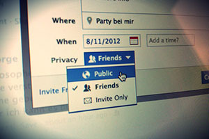 Ob eine Facebook-Party öffentlich oder privat ist, entscheidet ein Mausklick. Ob eine Facebook-Party öffentlich oder privat ist, entscheidet ein Mausklick.
