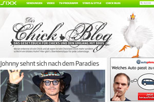 Neu auf sixx.at: "Chick-Blog" Neu auf sixx.at: "Chick-Blog"