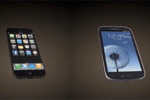 Das mögliche iPhone 5 im Vergleich zu Samsungs Galaxy SIII. Das mögliche iPhone 5 im Vergleich zu Samsungs Galaxy SIII.