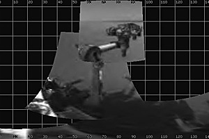 "Curiosity" reckt und streckt sich: Das jüngste NASA-Foto zeigt den erfolgreichen Vollzug des Manövers. "Curiosity" reckt und streckt sich: Das jüngste NASA-Foto zeigt den erfolgreichen Vollzug des Manövers.
