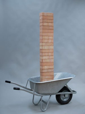 Aus Funktionalität wird eine surreale Plastik: Richard Künz "Windstapel" (1989).