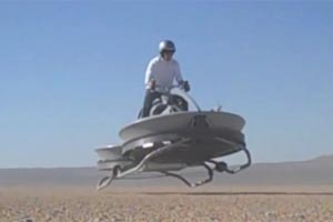 Das Hovercraft aus Kalifornien ist bereits wüstentauglich.