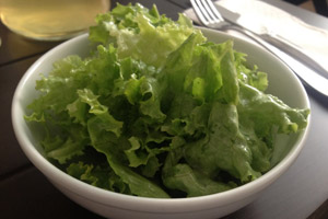 Da haben wir den Salat: Suppe war aus bei Santners. Da haben wir den Salat: Suppe war aus bei Santners.