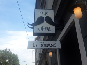 Auf dem Weg zum Santner begegnete dem Fidler in Graz dieses schön benannte, aber nicht verkostete Café. Auf dem Weg zum Santner begegnete dem Fidler in Graz dieses schön benannte, aber nicht verkostete Café.