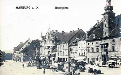 ...und jener von Maribor wenig früher, im Jahr 1912. ...und jener von Maribor wenig früher, im Jahr 1912.