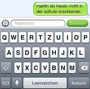 SMS aus dem Lehrerzimmer.
