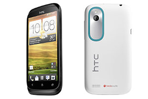 HTC Desire X in Schwarz und Weiß. HTC Desire X in Schwarz und Weiß.