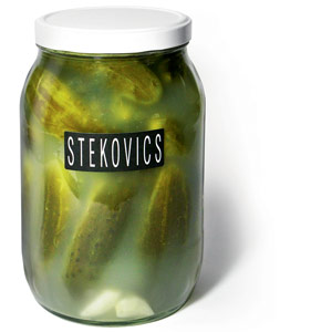 Stekovics-Salzgurken, 1,5-l-Glas (ca. 20 Gurken), € 10, ausschließlich ab Hof bei Erich Stekovics, Schäferhof 13, 7132 Frauenkirchen. Stekovics-Salzgurken, 1,5-l-Glas (ca. 20 Gurken), € 10, ausschließlich ab Hof bei Erich Stekovics, Schäferhof 13, 7132 Frauenkirchen.