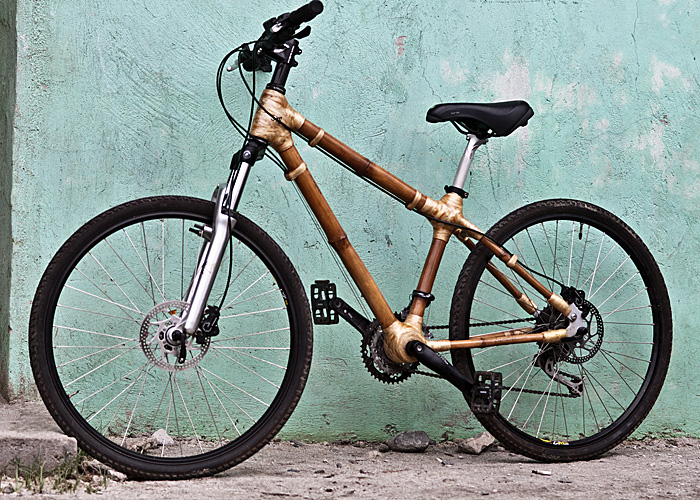 Ein fertiges Bambus-Bike.