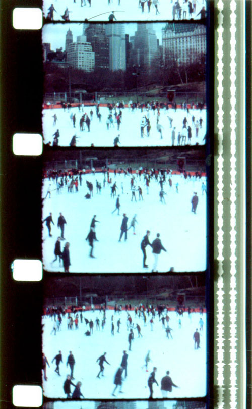 Schlittschuhlaufen im Central Park: Aufnahmen aus Jonas Mekas'  Tagebuchfilm "Walden".  