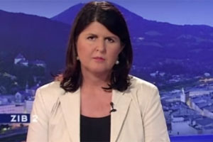 Gabi Burgstaller in der "ZiB 2". Gabi Burgstaller in der "ZiB 2".
