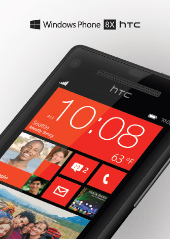 Ein auf Twitter gepostetes Foto zeigt das HTC 8X mit Windows Phone 8