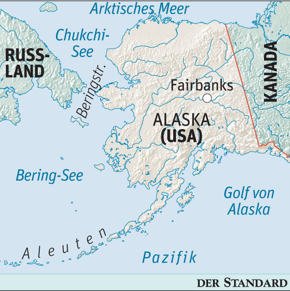 Die Bohrungen finden in der Tschuktschensee (auch Chukchi-See genannt) statt.