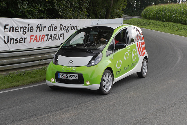 Ein Konkurrent bei der Wave: Citroën C-Zero aus Osnabrück.