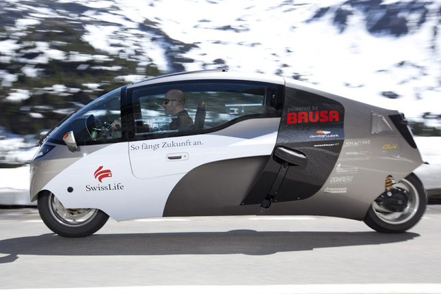Man beachte die eingeklappten Stützräder: Zerotracer einer Schweizer Designschmiede.