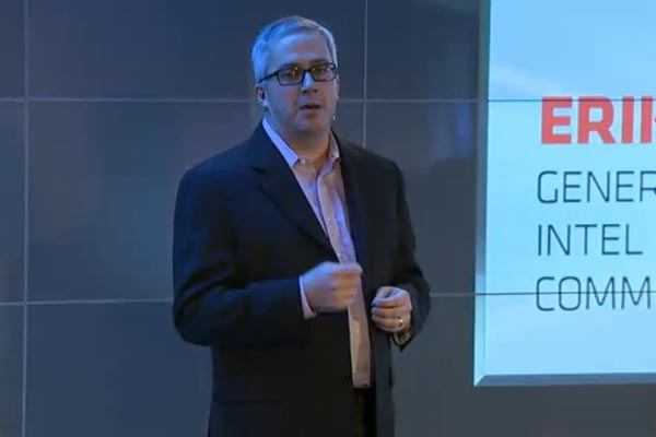 Erik Reid, Manager des Mobilkommunikations-Segments von Intel.