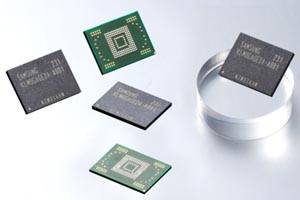 Die neuen Speicherbausteine von Samsung. Die neuen Speicherbausteine von Samsung.