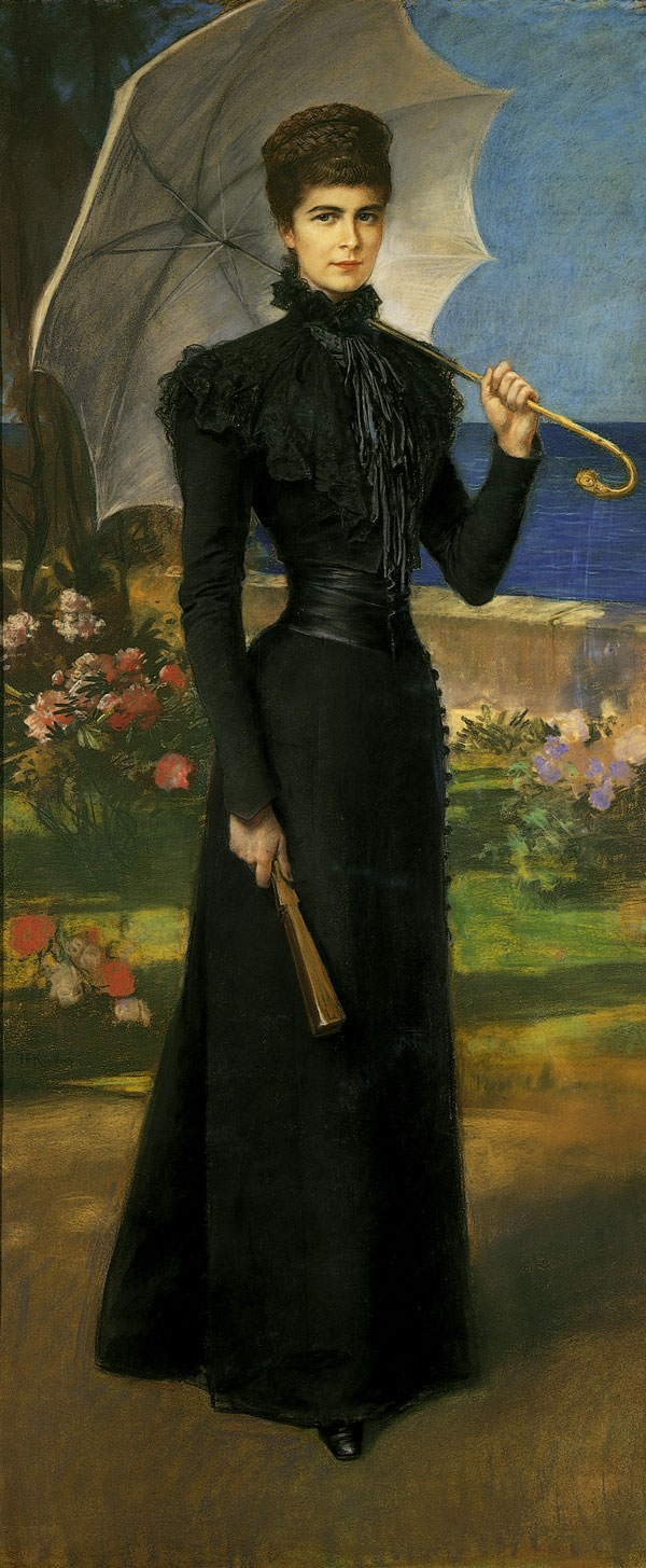 Kaiserin Elisabeth auf Korfu, Gemälde von Friedrich August Kaulbach, 1899