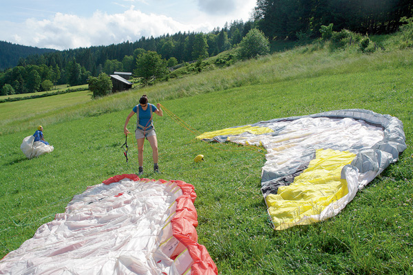 Wer fliegen will, muss sich wie ein Ackergaul in die Leinen legen ...