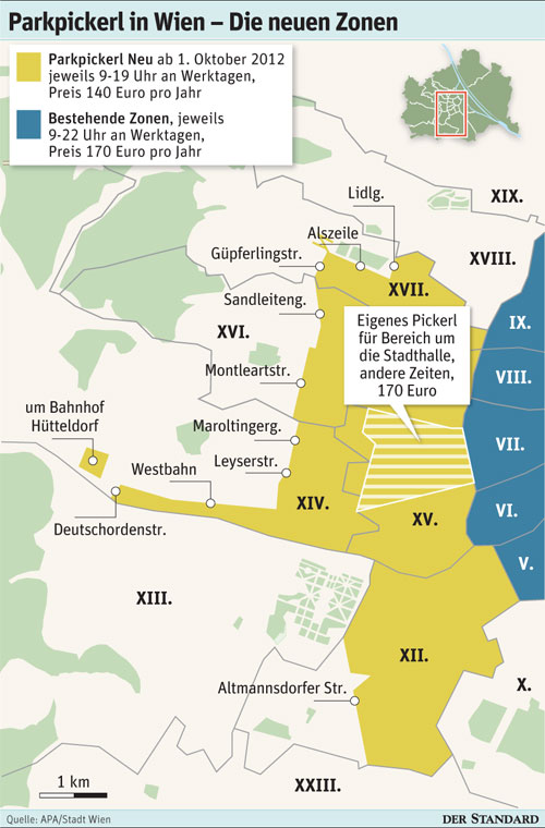 So sehen die genauen Grenzen der neuen Parkpickerlzone aus.
