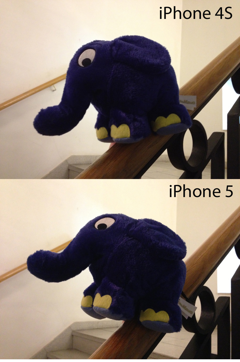 Das iPhone 5 holt bei schlechteren Lichtverhältnissen etwas bessere Ergebnisse heraus als das 4S - mit etwas lebendigeren Farben und mehr Details im Schatten.&nbsp; 
