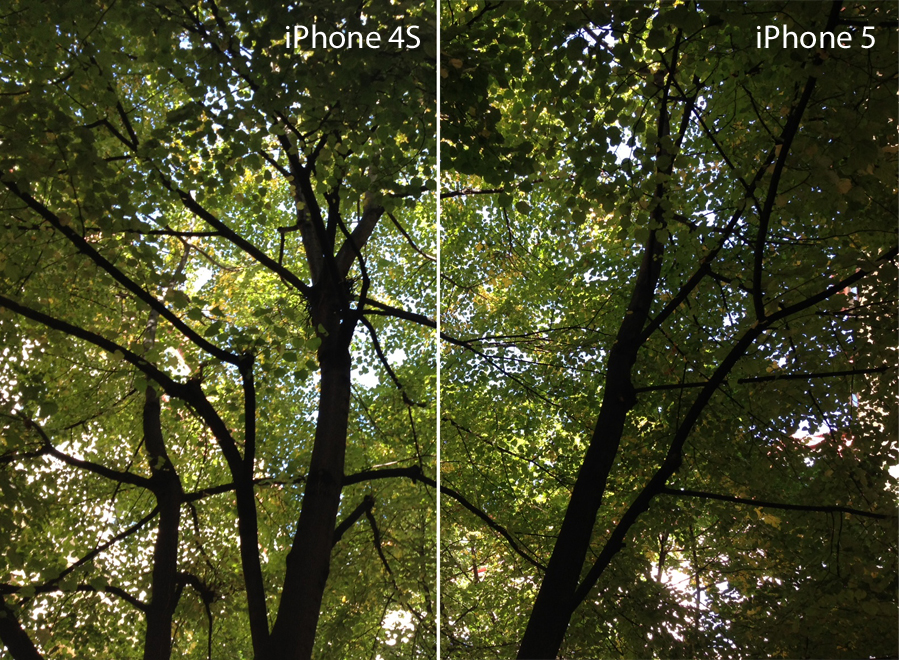 Die Hauptkamera des iPhone 5 hat sich zum iPhone 4S kaum verändert. 