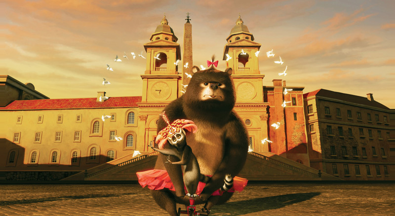 Tanzbärin und Lemurenkönig, das neue Traumpaar aus "Madagascar 3 - Flucht 
durch Europa".