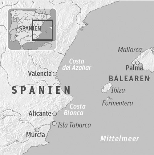 Unterkunft: Die zwei Inselhotels auf Tabarca sind unter latrancada.com bzw. hoteltabarca.es zu finden.