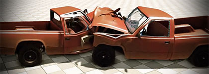 Die Physik-Engine von BeamNG sorgt auch für realistische Unfälle. 