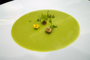 "Das ist ja gut": Die Erbsensuppe meines Gegenübers.