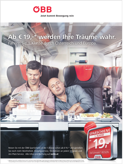 Neues ÖBB-Sujet.