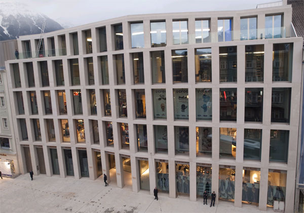 Der zweite Preis ging heuer an die Signa Holding für das "Kaufhaus Tyrol" in Innsbruck, geplant von David Chipperfield.