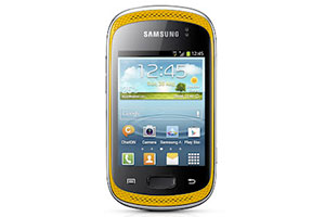 Das Galaxy Music verfügt über ein 3-Zoll-Display. Das Galaxy Music verfügt über ein 3-Zoll-Display.