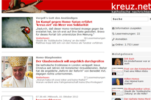 Seit Jahren sorgt kreuz.net für Aufregung im Netz. Jetzt gibt es sogar ein "Kopfgeld" und eine Anfrage an das Innenministerium. Seit Jahren sorgt kreuz.net für Aufregung im Netz. Jetzt gibt es sogar ein "Kopfgeld" und eine Anfrage an das Innenministerium.