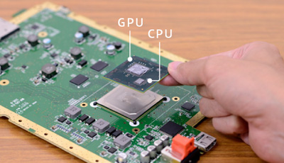 Das Chipdesign ist ausschlaggebend für den kleinen Formfaktor der Konsole. Das Chipdesign ist ausschlaggebend für den kleinen Formfaktor der Konsole.