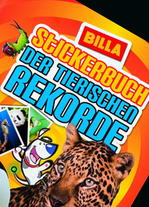 Das Billa-Stickerbuch der tierischen Rekorde.