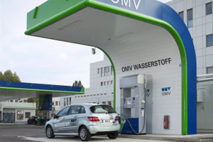 Die Wasserstoff-Tankstelle in Wien Floridsdorf.