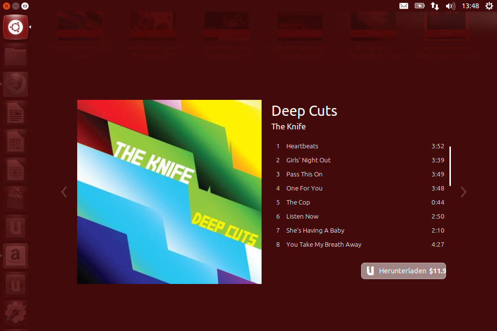 Eine der Neuerungen in Unity für Ubuntu 12.10: Eine Preview-Ansicht für Dokumente, Videos, Musik und mehr.