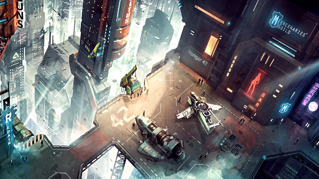 Konzeptzeichnung von "Star Citizen"