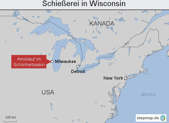 Die Tat ereignete sich in einem Vorort von Milwaukee im US-Staat Wisconsin.