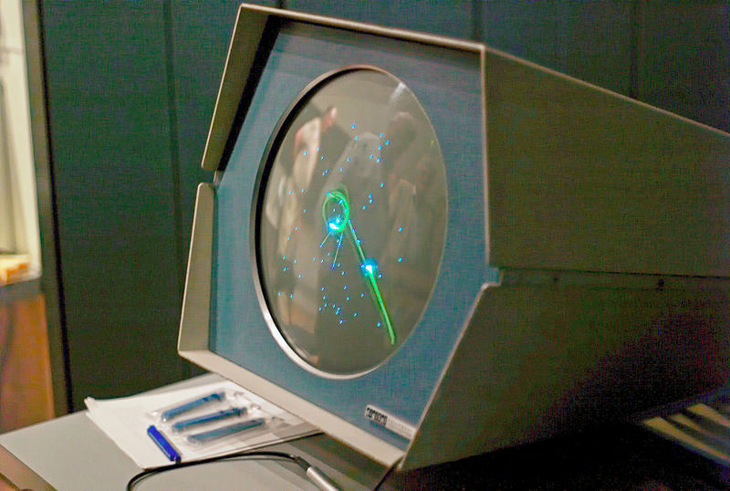 "Spacewar!" auf einem PDP-1.