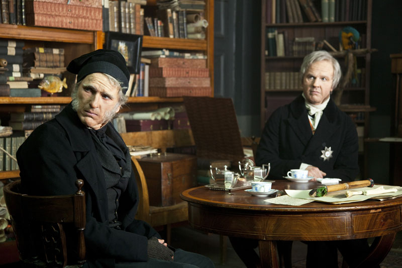 Treffen alter Herren: Humboldt (Albrecht A. Schuch, re.) und Gauß (Florian 
D. Fitz) in "Vermessung der Welt". 
