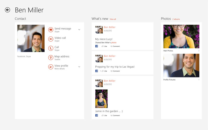 Bei Anmeldung mit dem Microsoft-Account kann Skype auf die Kontakte der PeopleApp zugreifen. 
