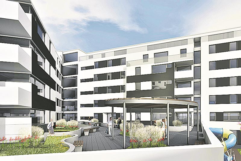  Ein Haus für Senioren in der Ameisgasse von Gewog Neue Heimat und 
Architekt Josef Knötzl, Fertigstellung 2013.