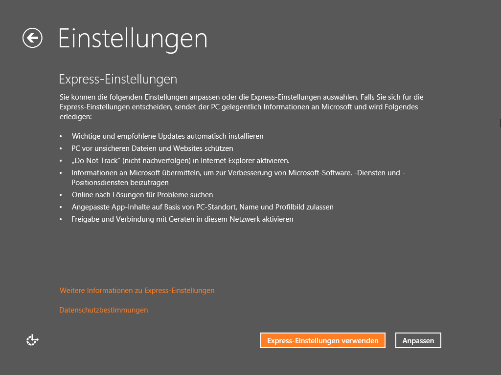 Schon bei der Installation von Windows 8 wird die Default-Nutzung von "Do not track" eingerichtet - was allerdings für Microsoft mittlerweile ordentlich nach hinten losgegangen ist, viele Anbieter ignorieren den IE10 in dieser Hinsicht.