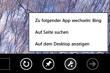 Bei den Seitentools wird über ein kleines Plus-Zeichen signalisiert, wenn es zu einer Seite auch eine passende Windows-8-App gibt. Zudem kann hier direkt... Bei den Seitentools wird über ein kleines Plus-Zeichen signalisiert, wenn es zu einer Seite auch eine passende Windows-8-App gibt. Zudem kann hier direkt...