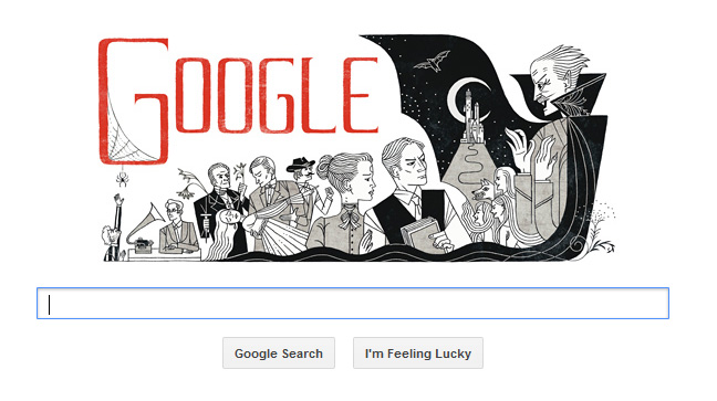 Google erinnert an den Geburtstag des irischen Schriftstellers Bram Stoker