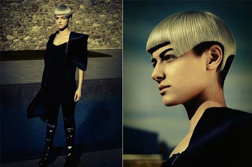 Aichbauers Fotos in der Kategorie "Damen Süd", die ihr den Titel "Hairdresser of the Year" einbrachten.